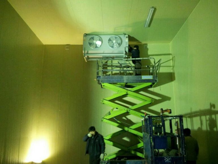 냉동실, 냉장실 쿨러 설치 작업현장
